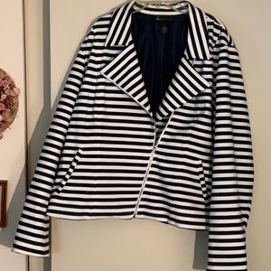 Navy & White Stripe Jacket